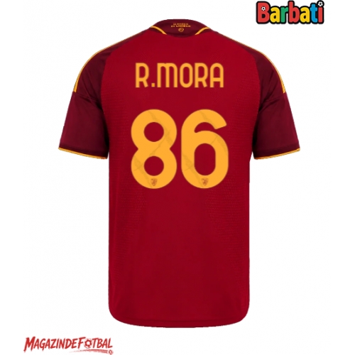 AS Roma Rodrigo Mora #86 Tricou Fotbal Replică 2026-27 Barbati Acasa AS Roma Rodrigo Mora #86 Tricou Fotbal Replică 2026-27 Barbati Acasa